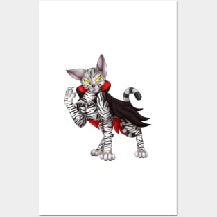 VampiCat: Silver Tabby Posters and Art